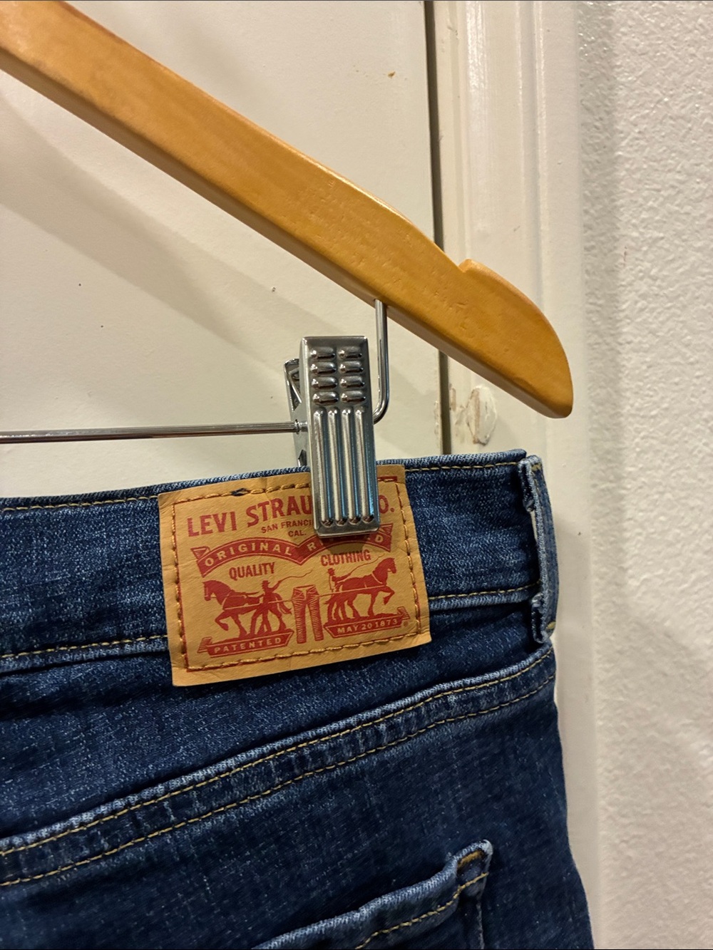 Levi's Dark Indigo Denim Bermuda Shorts - Picture 4 of 4
